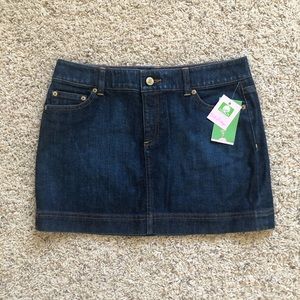 NWT: Lilly Pulitzer Jean / Denim Skirt | Size 2